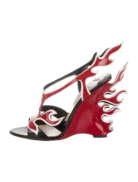 prada flame heels dupe.